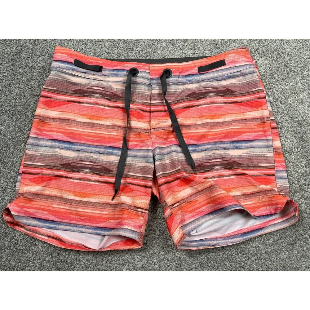Prana Swim Trunks Mens Large Bathing Suit Surf Beach Pool Vacation Shorts Bottom